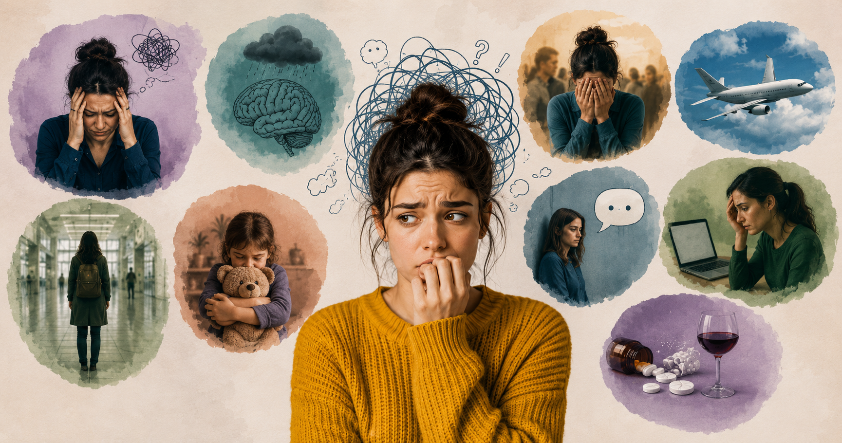 Los 9 tipos de ansiedad: causas, síntomas y características