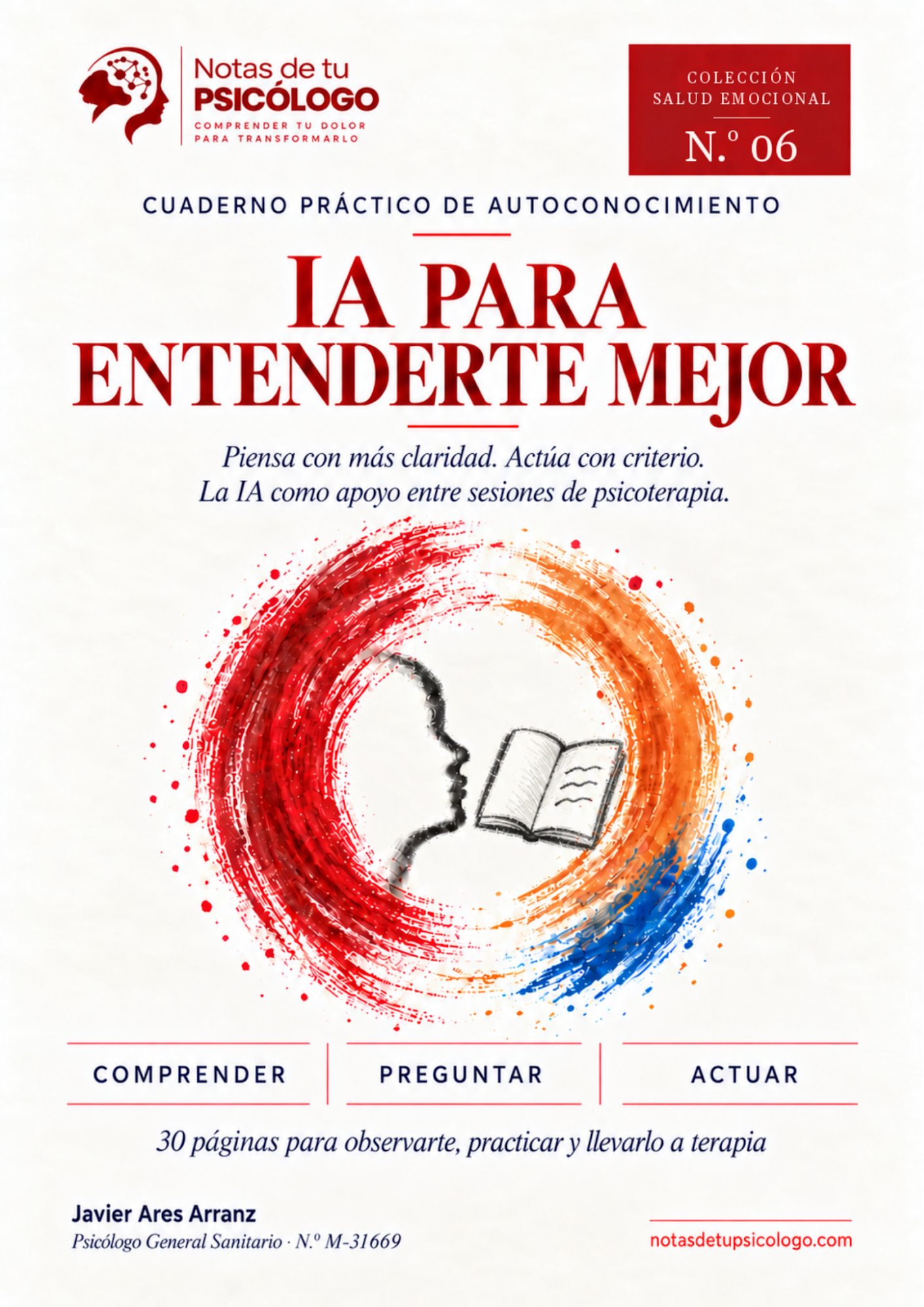 Portada de IA para entenderte mejor, de Javier Ares Arranz, Colección Salud Emocional n.º 06